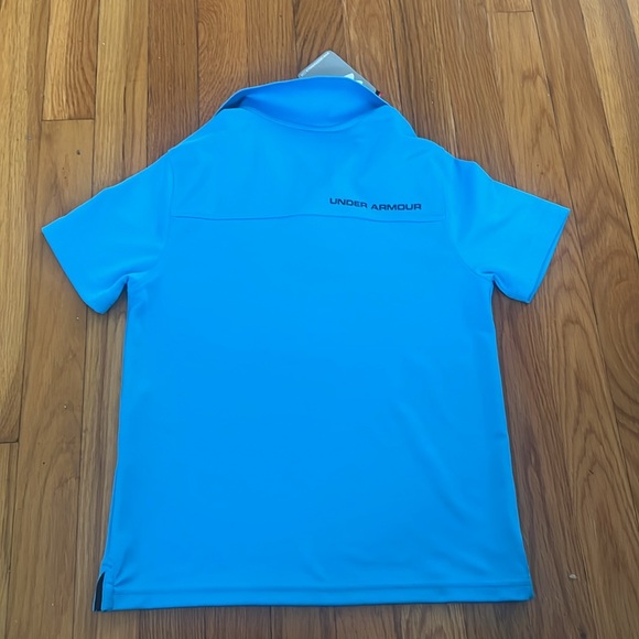 Under Armour boys blue polo- NWT - Picture 2 of 4
